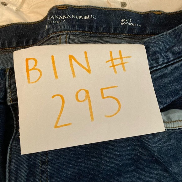 Banana Republic Jeans Mens‎ Sz 40 Blue Cotton Stretch Denim Legacy Bootcut Fit - Picture 11 of 11